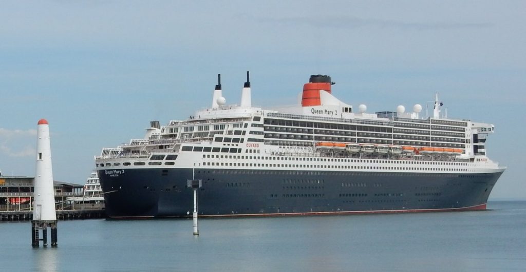 Queen Mary 2 at Port Melbourne Feb 2018