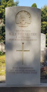 E.J.B.Forrester war grave, 1942