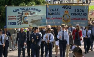 Anzac Day march 2023: Wellington bomber banner