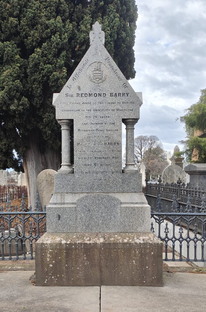 Sir Redmond Barry memorial