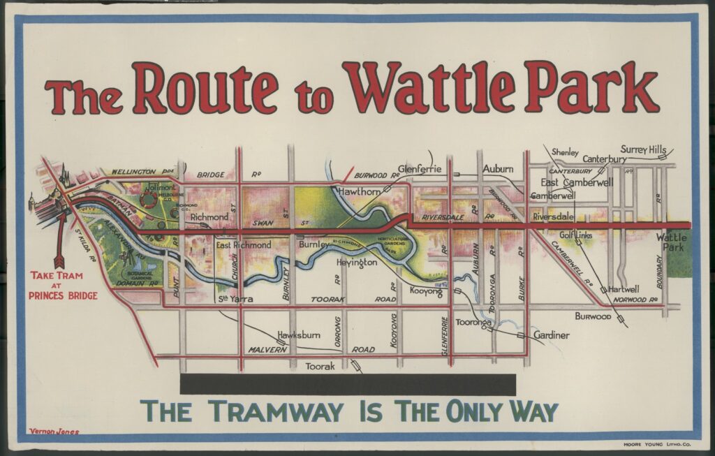 1930s tram map (SLV)