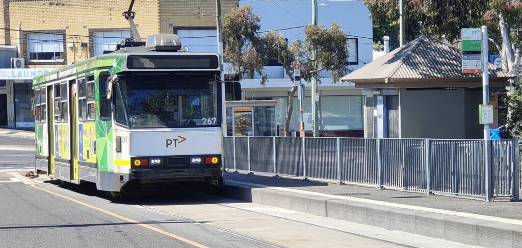 Current Wattle Park terminus for tram 70
